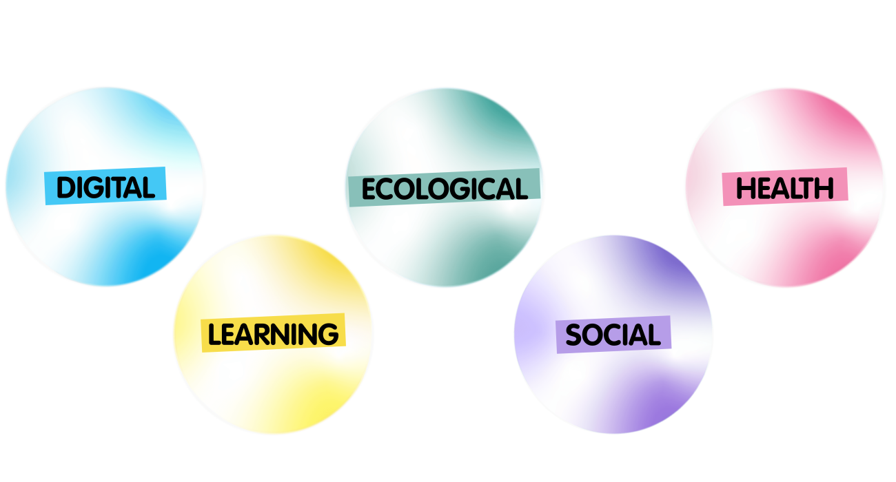 Five domains of transition