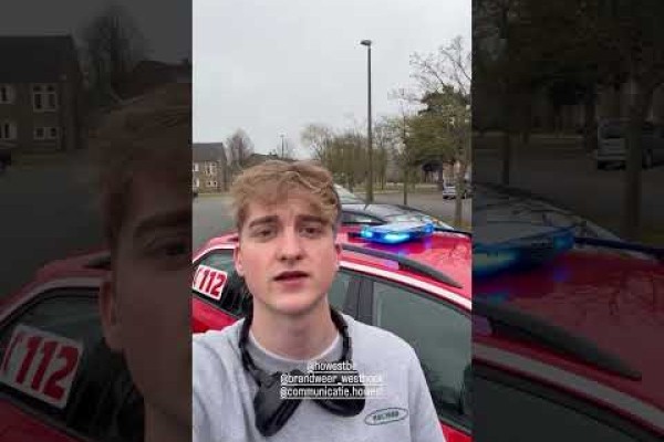 Stagevideo Mathis Deroo bij Brandweer Westhoek