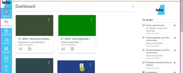 Organiseer je Leho dashboard