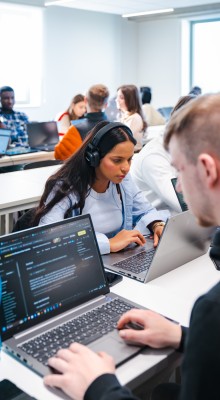 Studenten van Howest Bachelor Toegepaste Informatica