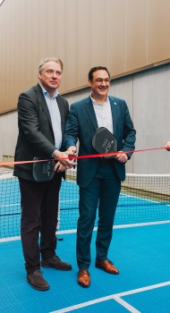 Howest en Sport Vlaanderen openen pickleballterrein in Brugge